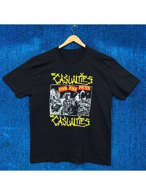 The Casualties For the Punx Punk Rock Band T-Shirt Size XL